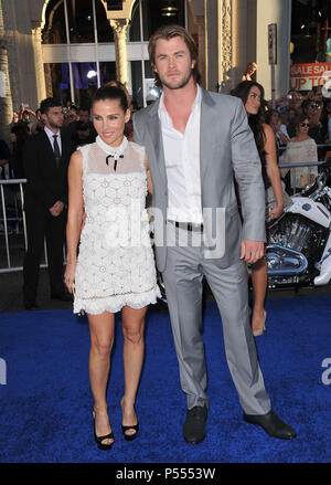 Chris Hemsworth; Elsa Pataky   arriving at Captain America: The First Avenger  Premiere at the El Capitan  Theatre In Los Angeles.Chris Hemsworth; Elsa Pataky  43 ------------- Red Carpet Event, Vertical, USA, Film Industry, Celebrities,  Photography, Bestof, Arts Culture and Entertainment, Topix Celebrities fashion /  Vertical, Best of, Event in Hollywood Life - California,  Red Carpet and backstage, USA, Film Industry, Celebrities,  movie celebrities, TV celebrities, Music celebrities, Photography, Bestof, Arts Culture and Entertainment,  Topix, vertical,  family from from the year , 2011, i Stock Photo