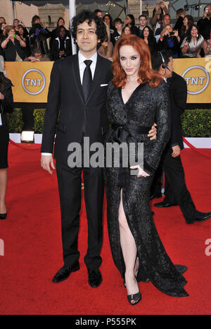 17th SAG Awards at the Shrine Theatre In Los Angeles. Geoffrey Arend, Christina HendricksGeoffrey Arend, Christina Hendricks 29 ------------- Red Carpet Event, Vertical, USA, Film Industry, Celebrities,  Photography, Bestof, Arts Culture and Entertainment, Topix Celebrities fashion /  Vertical, Best of, Event in Hollywood Life - California,  Red Carpet and backstage, USA, Film Industry, Celebrities,  movie celebrities, TV celebrities, Music celebrities, Photography, Bestof, Arts Culture and Entertainment,  Topix, vertical,  family from from the year , 2011, inquiry tsuni@Gamma-USA.com Husband  Stock Photo