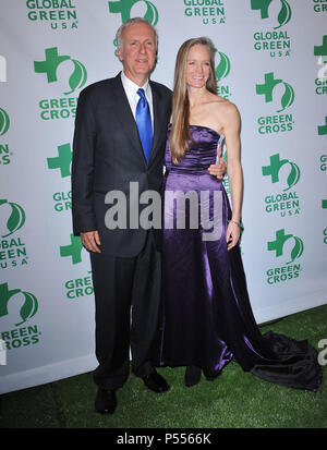 James Cameron, Suzy Amos   at Global Green USA 8th Party at Avalon Club in Los Angeles.James Cameron, Suzy Amos  17 ------------- Red Carpet Event, Vertical, USA, Film Industry, Celebrities,  Photography, Bestof, Arts Culture and Entertainment, Topix Celebrities fashion /  Vertical, Best of, Event in Hollywood Life - California,  Red Carpet and backstage, USA, Film Industry, Celebrities,  movie celebrities, TV celebrities, Music celebrities, Photography, Bestof, Arts Culture and Entertainment,  Topix, vertical,  family from from the year , 2011, inquiry tsuni@Gamma-USA.com Husband and wife Stock Photo
