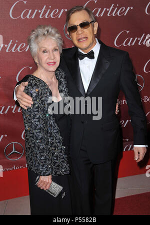 Michael York, wife Patricia McCallum - 22nd Annual Palm Springs International Film Festival Awards Gala at the Convention Center In Palm Springs.Michael York, Patricia McCallum 74 ------------- Red Carpet Event, Vertical, USA, Film Industry, Celebrities,  Photography, Bestof, Arts Culture and Entertainment, Topix Celebrities fashion /  Vertical, Best of, Event in Hollywood Life - California,  Red Carpet and backstage, USA, Film Industry, Celebrities,  movie celebrities, TV celebrities, Music celebrities, Photography, Bestof, Arts Culture and Entertainment,  Topix, vertical,  family from from t Stock Photo