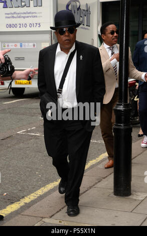 Celebrities at BBC Radio 2 including Bryce Dallas Howard, Chris Pratt and The Jacksons  Featuring: Tito Jackson Where: London, United Kingdom When: 25 May 2018 Credit: Tony Oudot/WENN Stock Photo