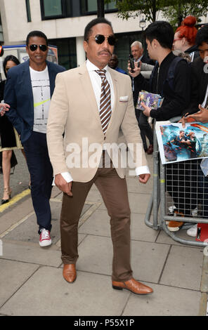 Celebrities at BBC Radio 2 including Bryce Dallas Howard, Chris Pratt and The Jacksons  Featuring: Marlon Jackson Where: London, United Kingdom When: 25 May 2018 Credit: Tony Oudot/WENN Stock Photo