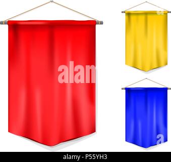 Set of pennant Stock Vector