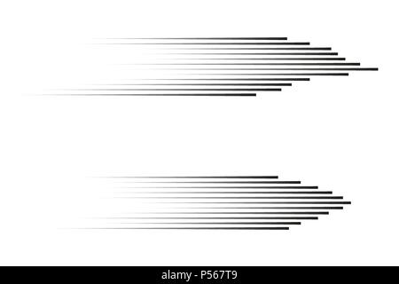 Speed lines isolated set. Comics motion lines for fast moving