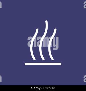 Heat icon for simple flat style weather ui design. Stock Vector