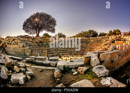 Teos ancient city,seferihisar,sigacik,Izmir,Turkey Stock Photo