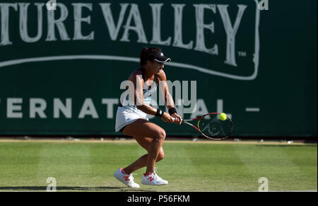 Great Britain's Heather Watson during day two of the Nature Valley International at Devonshire Park, Eastbourne. Stock Photo