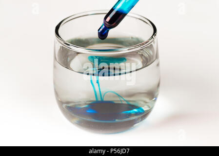 Testing dyes in laboratory condition Stock Photo