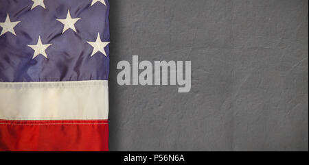 Composite image of creased us flag Stock Photo