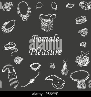 Vector illustration of a variety of decorations Stock Vector