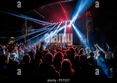 Denmark, Copenhagen - June 22, 2018. The American heavy metal band Soulfly performs a concert during the Danish heavy metal festival Copenhell 2018 in Copenhagen. (Photo credit: Gonzales Photo - Peter Troest). Stock Photo