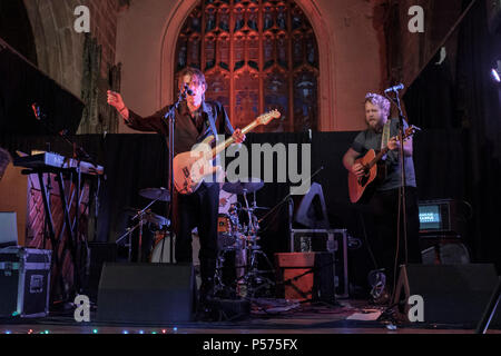 Chester, UK. 24th Jun 2018. John Murry live at St Mary's Creative Space,14th June 2018, Chester, UK  John Murry and his band perform at St Mary's Creative Space in Chester as part of their UK wide tour.   Picture Credit: Brian Hickey/Alamy Live News Stock Photo