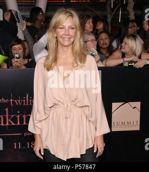 Los Angeles, Ca, USA. 14th Nov, 2018. Heather Locklear attends 'The Twilight Saga: Breaking Dawn Part 1' at Nokia Theatre L.A. Live on November 14, 2011 in Los Angeles, California. People: Heather Locklear Credit: Hoo Me.Com/Media Punch/Alamy Live News Stock Photo