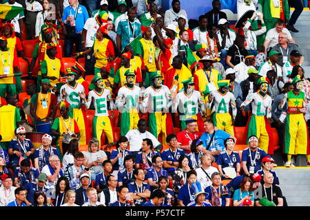 Ekaterinburg, Russia. 24th June, 2018. Senegal fans Football/Soccer : FIFA World Cup Russia 2018 match between Japan 2-2 Senegal at the Ekaterinburg Arena in Ekaterinburg, Russia . Credit: Mutsu KAWAMORI/AFLO/Alamy Live News Stock Photo