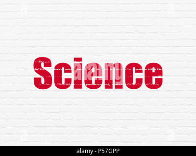 Science concept: Science on wall background Stock Photo