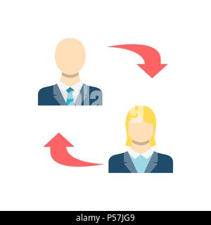 Peer to Peer Vector Icon Stock Vector