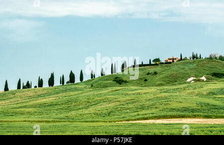 TUSCANY-MAY 29:crete senesi landscape,Tuscany,Italy, on May 29,2018. Stock Photo