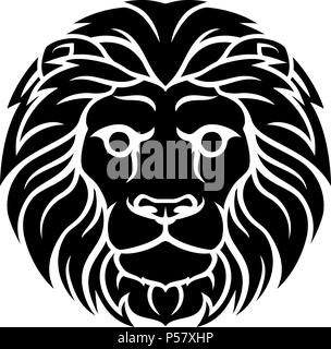 Lion Leo Zodiac Astrology Sign Stock Vector