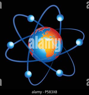 World satellite Stock Vector