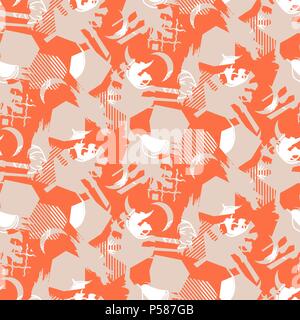 Abstract collage calm pattern seamless texture vector. Stock Vector