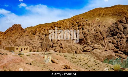Rock formations near the village of Imzzoudar in the Dades Valley, Morocco Stock Photo