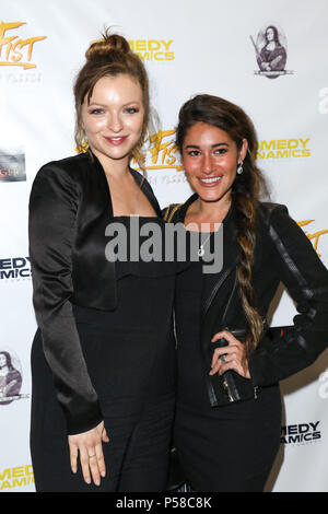 'Fury of the Fist and the Golden Fleece' at Laemmle's's Music Hall 3 - Premiere  Featuring: Francesca Eastwood, Q'orianka Kilcher Where: Los Angeles, California, United States When: 25 May 2018 Credit: Sheri Determan/WENN.com Stock Photo