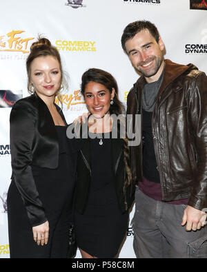 'Fury of the Fist and the Golden Fleece' at Laemmle's's Music Hall 3 - Premiere  Featuring: Francesca Eastwood, Q'orianka Kilcher, Sean Stone Where: Los Angeles, California, United States When: 25 May 2018 Credit: Sheri Determan/WENN.com Stock Photo