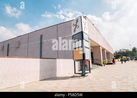 Bangalore, India - January 1, 2018 : Nadaprabhu Kempegowda Stn., Majestic subway station Stock Photo