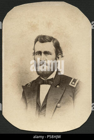 Ulysses S. Grant (1822-1885), 18th President of the United States, Portrait by Joseph Ward, late 1860's Stock Photo