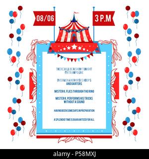 Poster Circus Show Stock Vector