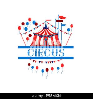 Logo Circus tent Stock Vector