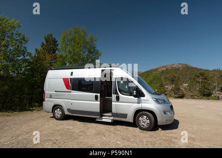 Burstner Citycar 600 series, Norway. Stock Photo