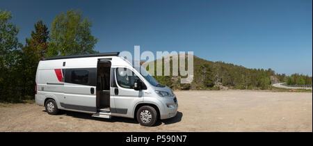 Burstner Citycar 600 series, Norway. Stock Photo