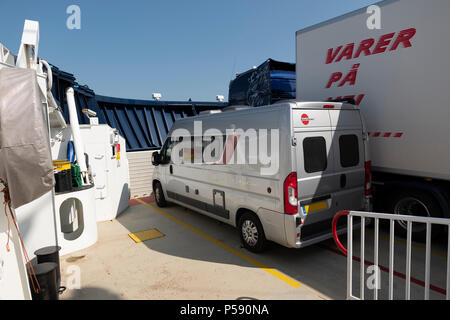 Burstner Citycar 600 series, Norway. Stock Photo