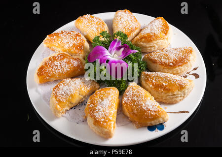 Crispy Durian Cake,Chinese dim sum Stock Photo