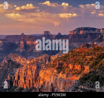 Sunrise, Nankoweap Canyon, Grand Canyon National Park, Arizona Stock Photo