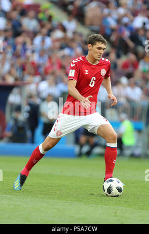 Luzhniki Stadium, Moscow, Russia. 26th June, 2018. FIFA World Cup Football, Group C, Denmark versus France; Andreas Christensen Credit: Action Plus Sports/Alamy Live News Stock Photo