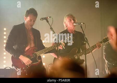 Brighton, UK. 25th Jun, 2018. Miles Kane and special guest Paul Weller performs at Concorde 2, Brighton, UK.   Photo credit: Andy Sturmey/Alamy Credit: Andrew Sturmey/Alamy Live News Stock Photo