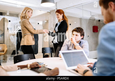 Business people working in office Stock Photo