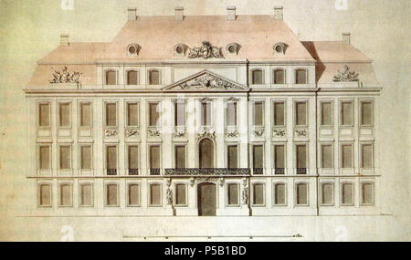 472 Dresden Palais Brühl Fassadenentwurf Zweiter Bauabschnitt Stock Photo