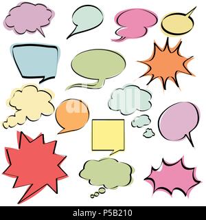 comic speech bubbles Stock Vector