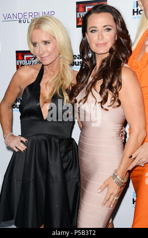 Kim Richards and Kyle Richards at the season 4 premiere of 'The Real Housewives of Beverly Hills' at the  Boulevard 3 in Los Angeles.Kim Richards and Kyle Richards  ------------- Red Carpet Event, Vertical, USA, Film Industry, Celebrities,  Photography, Bestof, Arts Culture and Entertainment, Topix Celebrities fashion /  Vertical, Best of, Event in Hollywood Life - California,  Red Carpet and backstage, USA, Film Industry, Celebrities,  movie celebrities, TV celebrities, Music celebrities, Photography, Bestof, Arts Culture and Entertainment,  Topix, vertical,  family from from the year , 2013, Stock Photo