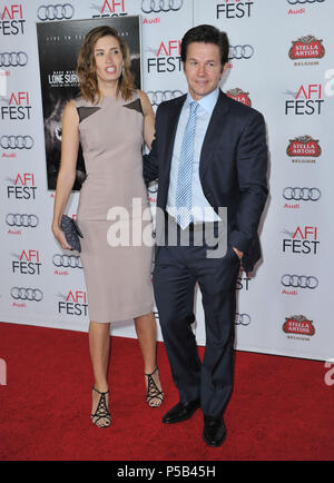 Mark Wahlberg, Rhea Durham At Thelone Survivor Premiere At The Tcl 