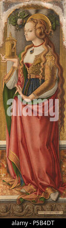 Mary Magdalene  circa 1480-1487. N/A 274 Carlo Crivelli 059 Stock Photo