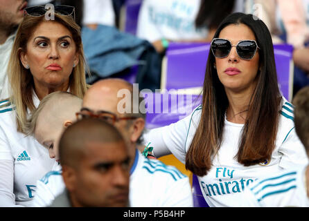 Real Madrid's Sergio Ramos' wife Pilar Rubio Stock Photo