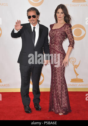 Al Pacino, Lucila Sola arriving at the 65th Primetime Emmy Awards at the Nokia Theatre in Los Angeles.Al Pacino, Lucila Sola 137 ------------- Red Carpet Event, Vertical, USA, Film Industry, Celebrities,  Photography, Bestof, Arts Culture and Entertainment, Topix Celebrities fashion /  Vertical, Best of, Event in Hollywood Life - California,  Red Carpet and backstage, USA, Film Industry, Celebrities,  movie celebrities, TV celebrities, Music celebrities, Photography, Bestof, Arts Culture and Entertainment,  Topix, vertical,  family from from the year , 2013, inquiry tsuni@Gamma-USA.com Husband Stock Photo