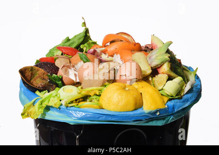 compost on white bacground Stock Photo