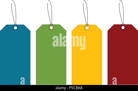 colorful tags Stock Vector