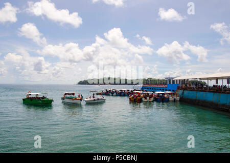 Jetty, Port Blair, Andaman and Nicobar Islands, India Stock Photo