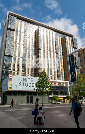 Modern student accomodation Unite in Wembley Stock Photo